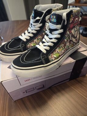Vans High-Top Sneakers - Super Mario Black Multi